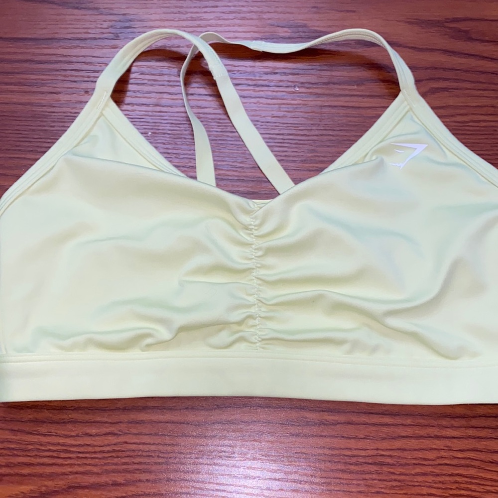 Gymshark lime yellow sports bra